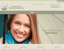 Tablet Screenshot of longlakefamilydentistry.com